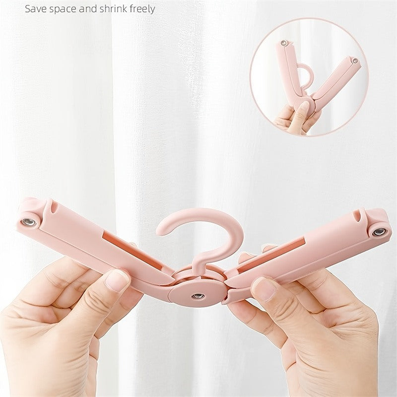 Folding hanger being opened