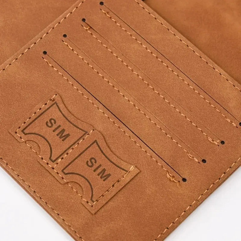 Card and SIM slots inside the passport holder